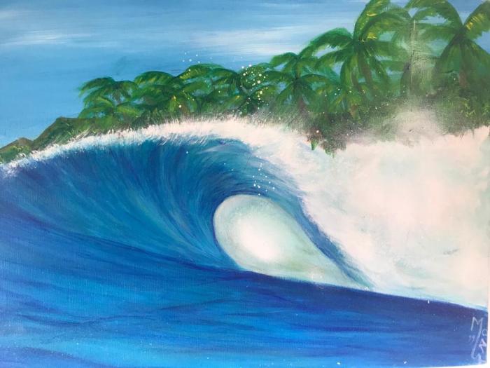 Laurent Mora Art work Lagundri dream 2 28 x 55